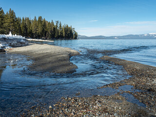 Stream Entering Lake Tahoe