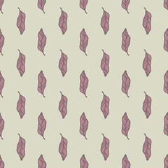 seamless pattern, beige background, leaf ornament