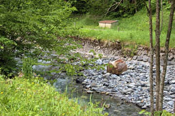 Naturlandschaft im Weisstannental in der Schweiz 28.5.2020