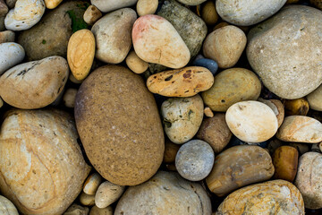 background with stones on the beach
