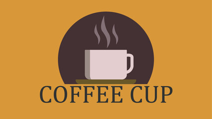cup of coffee  in a simple style