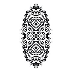 Mandala for coloring book. Decorative round ornaments. Flower shape. Oriental vector, Anti-stress therapy patterns. Symmetry. Meditation. Yoga logo. Vector EPS 10. Ethnic Style.