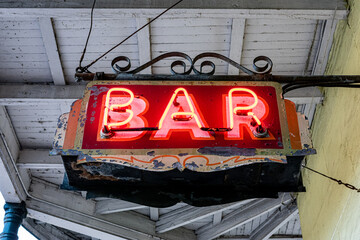 neon sign for bar