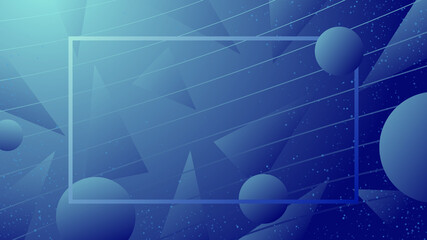 Color background design with spheres . Futuristic design wallpaper .