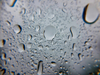 Picture of Drops of water on a glass