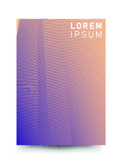 Vector modern trend color gradient cool minimal pattern background and cover design. Background pattern Background  texture, abstract geometric wave line . 