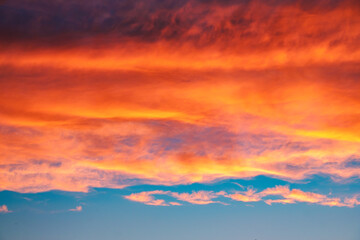 Twilight sky and cloud at sunset background image