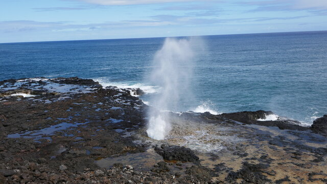Spouting Horn blowhole, one of the most photographed spots on Kauai part 2