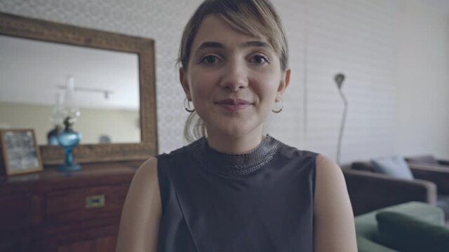 Talking and working to the webcam on the computer