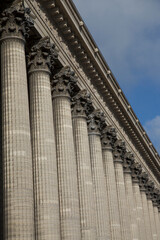 Pilars of Madeleine Church Facade; Paris