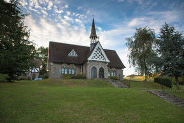 Fototapeta na wymiar View of Ilam Village School, Peak District National Park, Derbyshire, UK