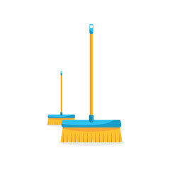 broom long and small wooden handle tool for cleaning
