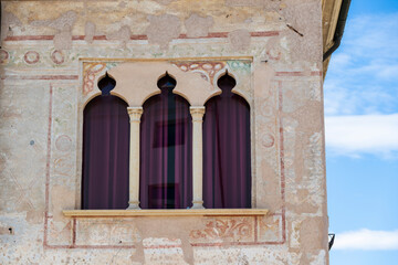 The walled town of Cittadella in Italy / Palazzo della Loggia