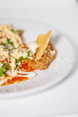 Chilaquiles close up