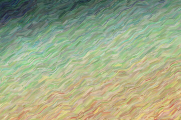 Fototapeta na wymiar Dark green waves large color variation oil paint background, digitally created.