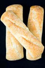 Fresh and crispy baked bread