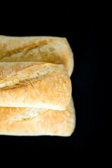 Fresh and crispy baked bread