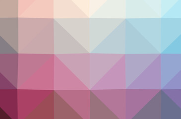 Illustration of abstract Pink horizontal low poly background. Beautiful polygon design pattern.
