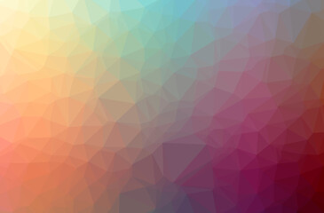 Fototapeta premium Illustration of abstract Orange horizontal low poly background. Beautiful polygon design pattern.