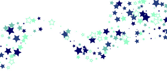 Shooting stars confetti. Multi-colored stars. Holiday background. Abstract texture on a white background. Design element. Vector illustration, EPS 10