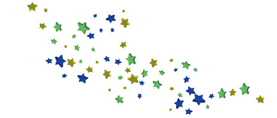 Shooting stars confetti. Multi-colored stars. Holiday background. Abstract texture on a white background. Design element. Vector illustration, EPS 10