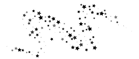 Shooting stars confetti. Multi-colored stars. Holiday background. Abstract texture on a white background. Design element. Vector illustration, EPS 10