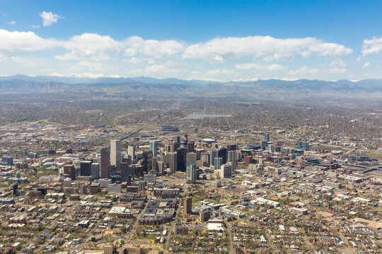Aerial Photo of Denver, Colorado, USA