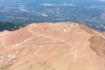 Aerial Photo of Pike's Peak Summit