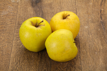 Yellow ripe apples