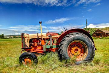 Abandoned vehicles and farm equipment in Dorothy Alberta