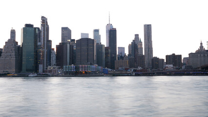 Naklejka premium landscape of lower manhattan NYC 