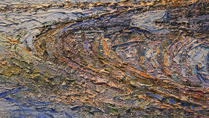 abstract background, oil paint strokes