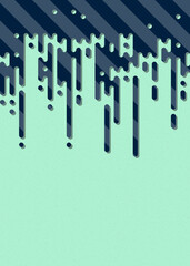 Abstract Rounded Color Lines halftone transition background illustration