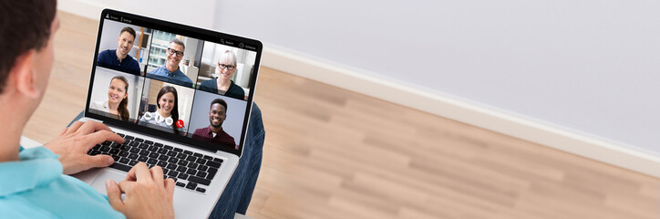 Man Having Video Chat With Doctor