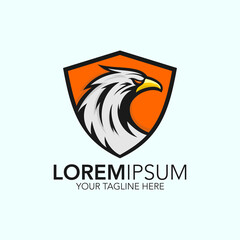 Modern eagle head logo design