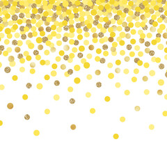 Falling Confetti Background - Colorful confetti falling on solid white background