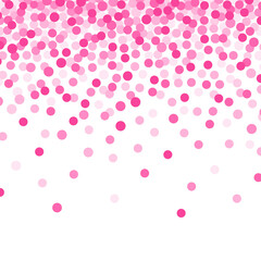 Falling Confetti Background - Colorful confetti falling on solid white background