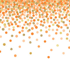Falling Confetti Background - Colorful confetti falling on solid white background