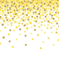 Falling Confetti Background - Colorful confetti falling on solid white background