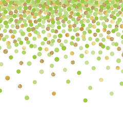 Falling Confetti Background - Colorful confetti falling on solid white background