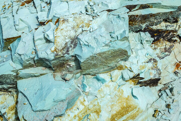 green natural rock texture, close view