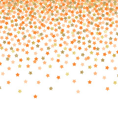 Falling Confetti Background - Colorful confetti falling on solid white background