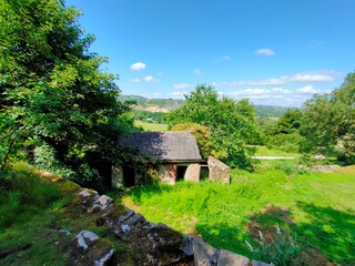 building in valley