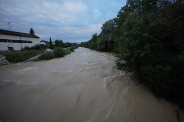 Hochwasser Bruckmühl August 2020