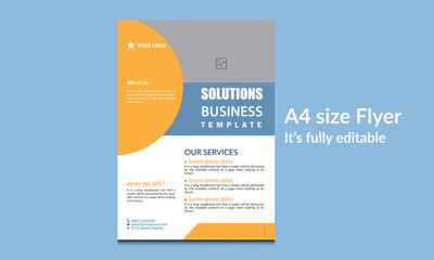 Corporate Business flyer template design