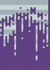 Abstract Rounded Color Lines halftone transition background illustration