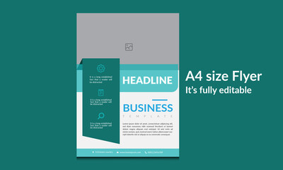 Corporate business flyer template design