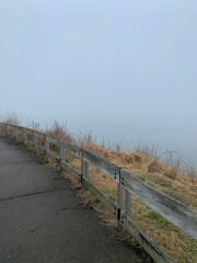 Fototapeta na wymiar path to the fog