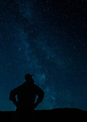 Fototapeta na wymiar The Milky Way on a Star Lit Night