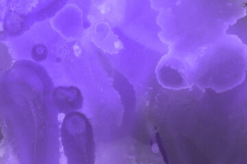 Hand-painted alcohol ink background. Abstract delicate violet texture. Contemporary feminine wallpaper. 